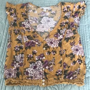 American Eagle Outfitters Sleeveless Crop Top